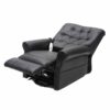 Neptune Infinite Position Leather Lift Chair (2 Motor) - Black - Image 3