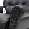 Neptune Infinite Position Leather Lift Chair (2 Motor) - Black - Image 6